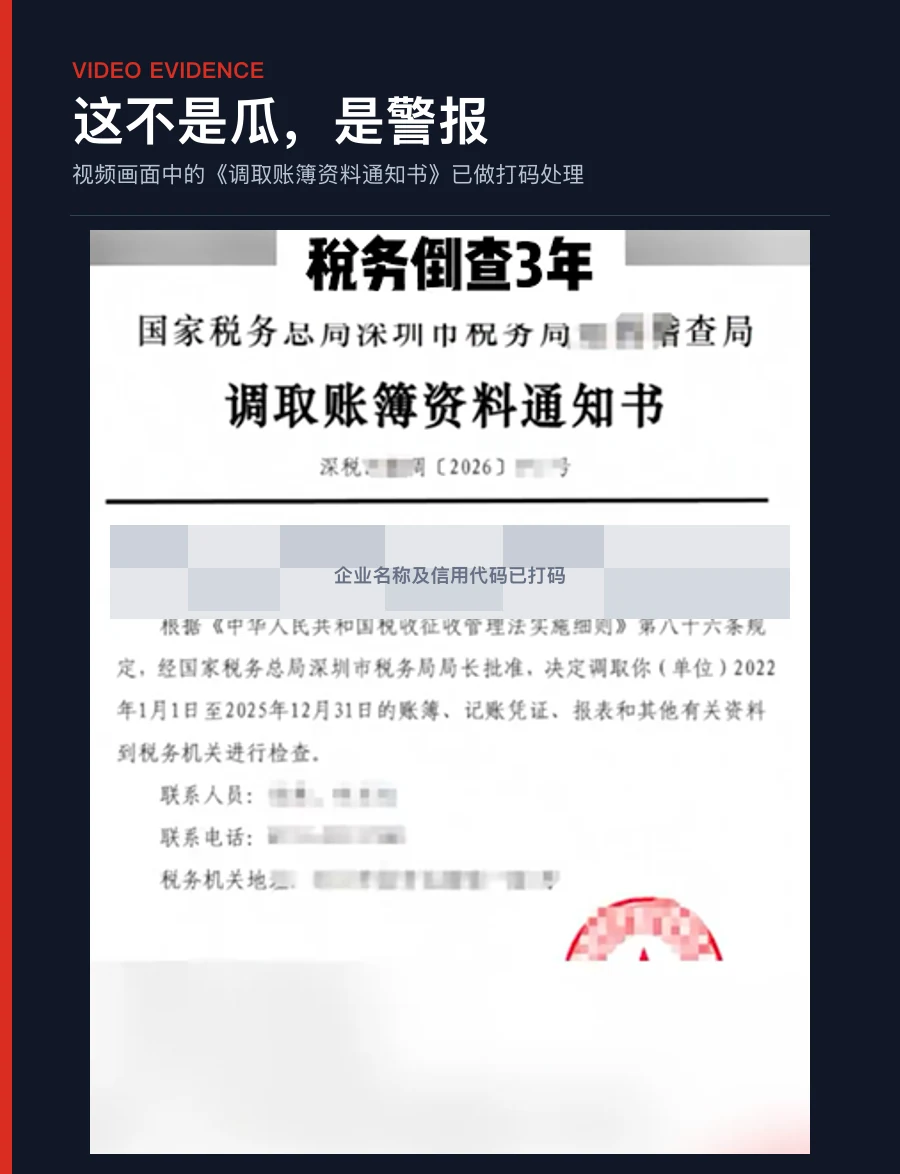 打码版调取账簿资料通知书